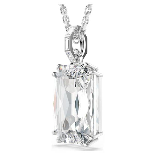 Millenia pendant Octagon cut, White, Rhodium plated - Image 4