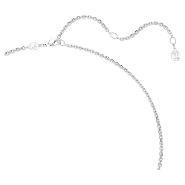 Millenia pendant Octagon cut, White, Rhodium plated - Image 5