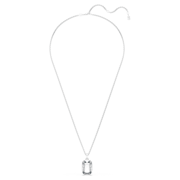 Millenia pendant Octagon cut, White, Rhodium plated - Image 3