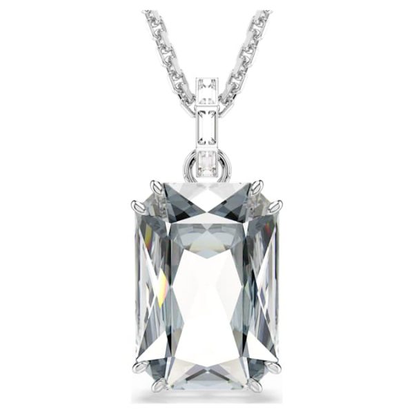Millenia pendant Octagon cut, White, Rhodium plated - Image 8