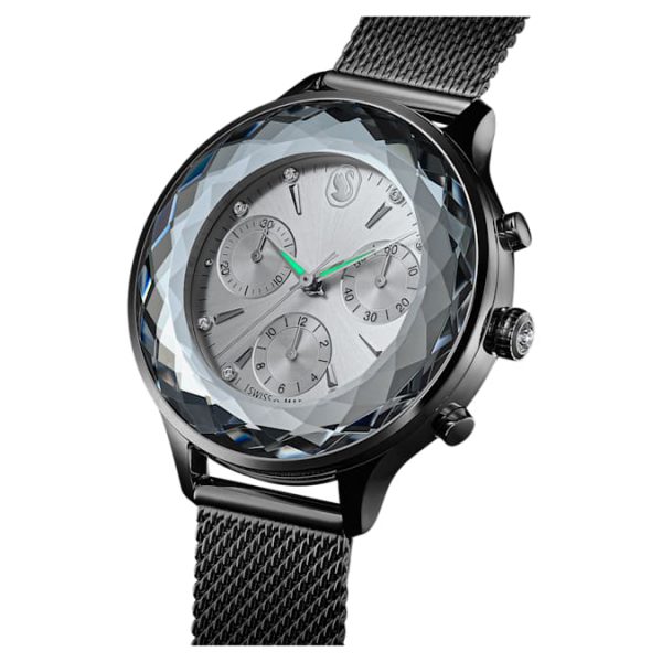 Nova chrono watch Swiss Made, Metal bracelet, Silver tone, Stainless Steel - Image 3
