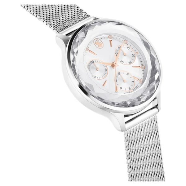 Nova chrono watch Swiss Made, Metal bracelet, Silver tone, Stainless Steel - Image 7