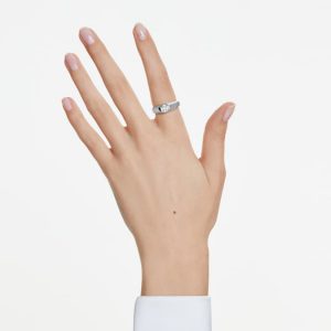 Octagon band ring Lab-grown diamonds 1.0 ct tw, Octagon shape, 14K white gold