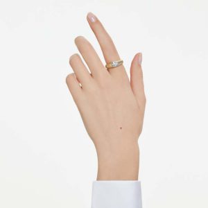 Octagon band ring Lab-grown diamonds 1.0 ct tw, Octagon shape, 14K yellow gold