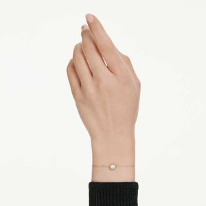 Octagon bracelet Lab-grown diamonds 0.5 ct tw, Octagon shape, 14K yellow gold