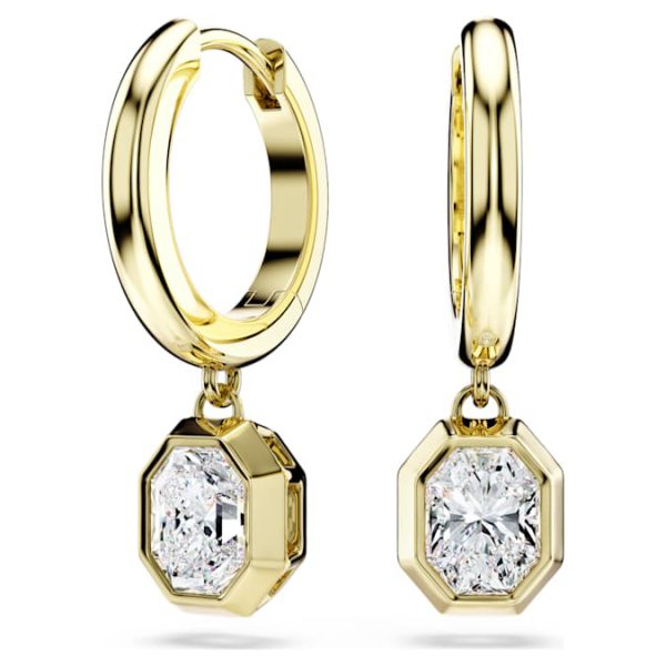 Octagon drop earrings Lab-grown diamonds 1.0 ct tw, Octagon shape, 14K yellow gold - Image 7