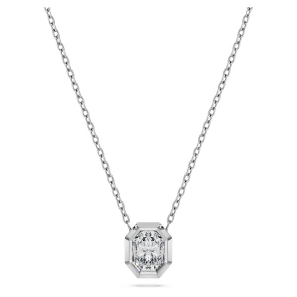 Octagon pendant Lab-grown diamonds 0.5 ct tw, Octagon shape, 14K white gold - Image 2