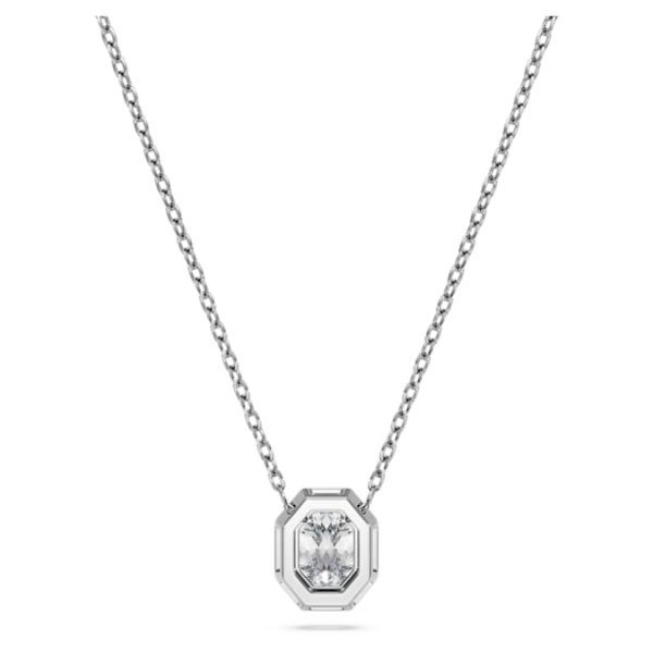 Octagon pendant Lab-grown diamonds 0.5 ct tw, Octagon shape, 14K white gold - Image 5