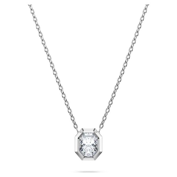 Octagon pendant Lab-grown diamonds 0.5 ct tw, Octagon shape, 14K white gold - Image 7