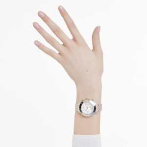 Octea chrono watch Swiss Made, Metal bracelet, Rose gold tone, Mixed metal finish
