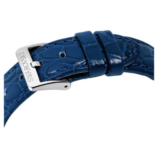 Octea moon watch Swiss Made, Moon, Leather strap, Blue, Stainless steel - Image 8