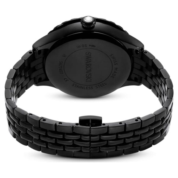 Octea moon watch Swiss Made, Moon, Metal bracelet, Black, Black finish - Image 4