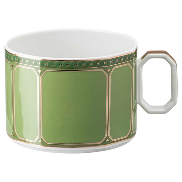Signum cup with saucer Porcelain, Green - Image 3