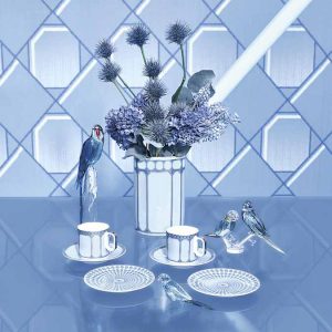 Signum espresso cup with saucer Porcelain, Blue