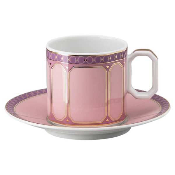 Signum espresso cup with saucer Porcelain, Pink - Image 2