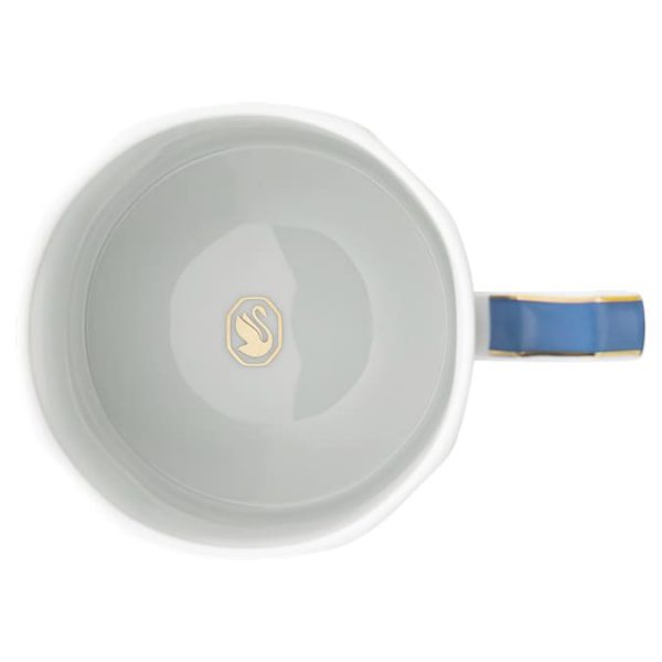 Signum mug with lid Porcelain, Blue - Image 4