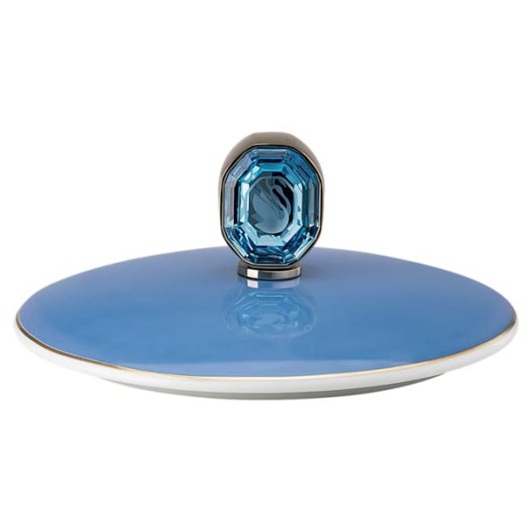 Signum mug with lid Porcelain, Blue - Image 5