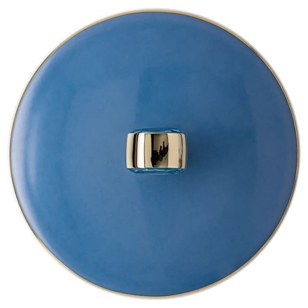 Signum mug with lid Porcelain, Blue - Image 6