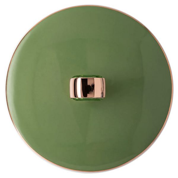 Signum mug with lid Porcelain, Green - Image 6