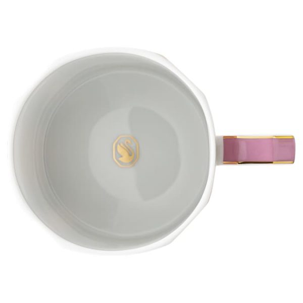 Signum mug with lid Porcelain, Pink - Image 4
