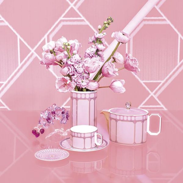 Signum mug with lid Porcelain, Pink - Image 7