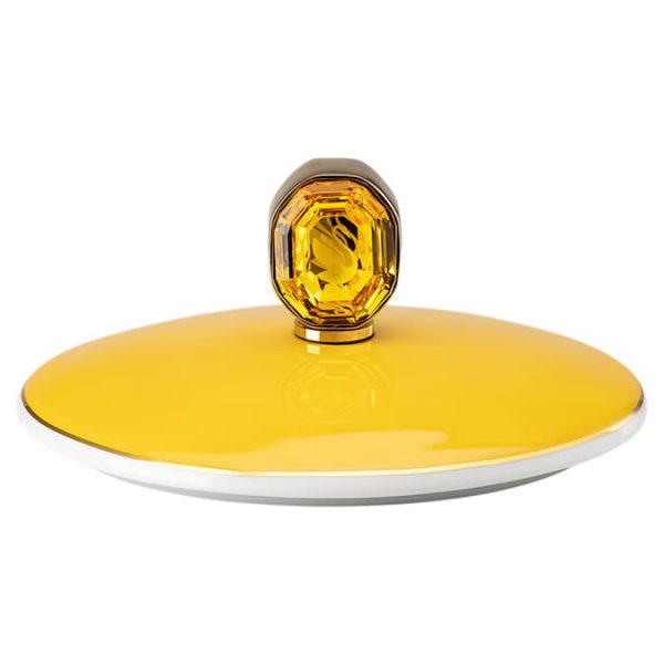 Signum mug with lid Porcelain, Yellow - Image 5