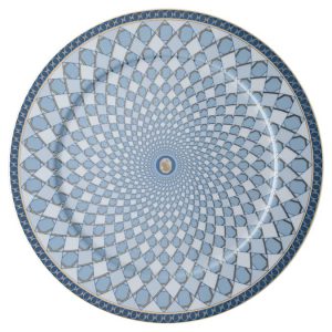 Signum service plate Porcelain, Large, Blue
