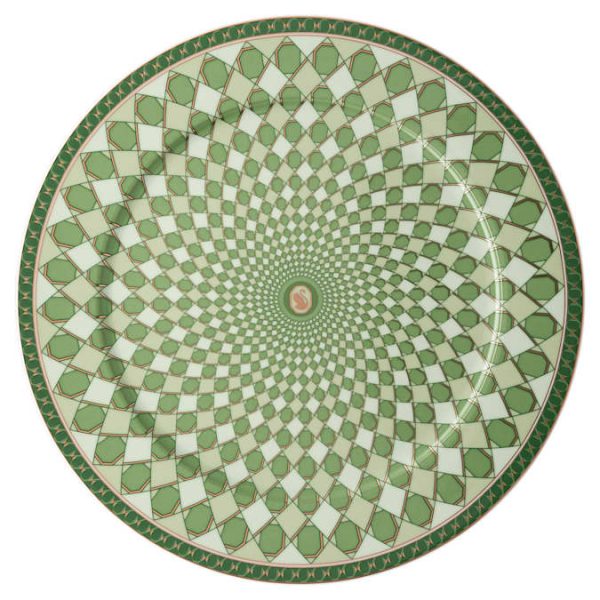 Signum service plate Porcelain, Large, Green - Image 2