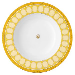 Signum soup plate Porcelain, Yellow