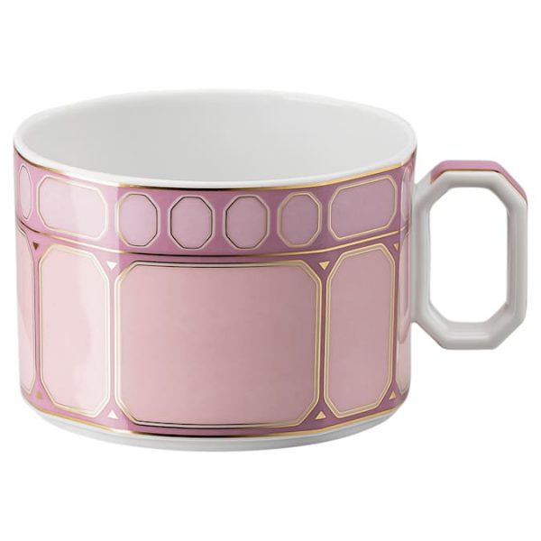 Signum teacup with saucer Porcelain, Pink - Image 3