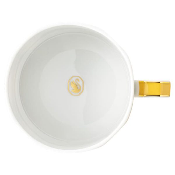 Signum teacup with saucer Porcelain, Yellow - Image 4
