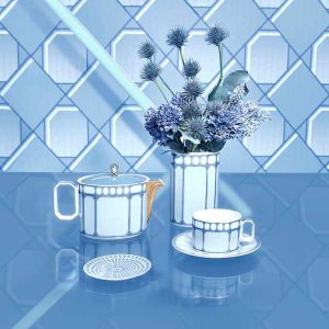 Signum teapot Porcelain, Small, Blue