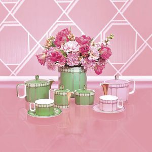 Signum vase Porcelain, Wide, Green