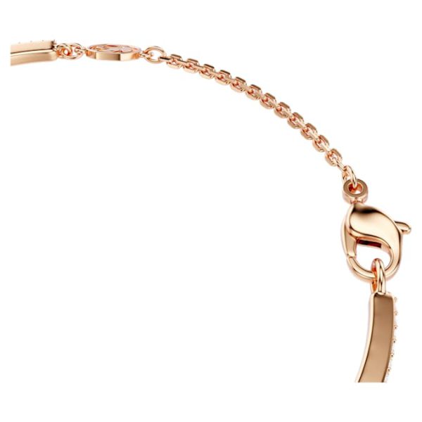 Snake bangle Mixed cuts, Year of the Snake, Red, Rose gold-tone plated - Image 3