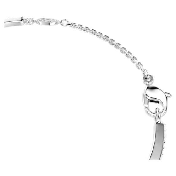 Snake bracelet Mixed cuts, Year of the Snake, White, Rhodium plated - Image 3