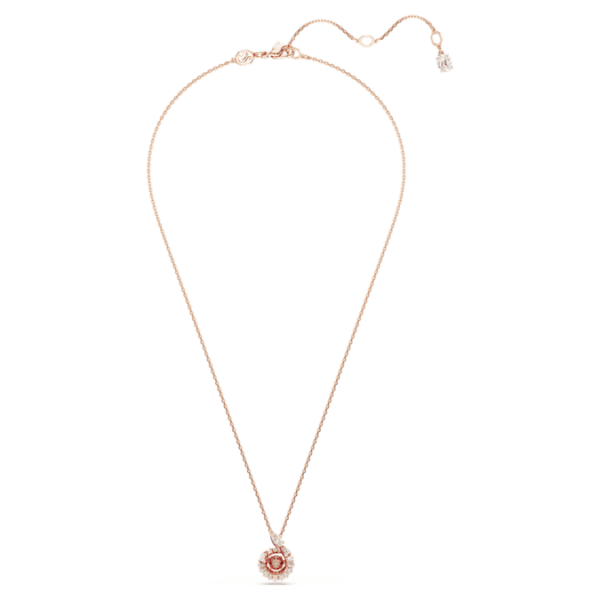 Snake pendant Mixed cuts, Year of the Snake, Red, Rose gold-tone plated - Image 2
