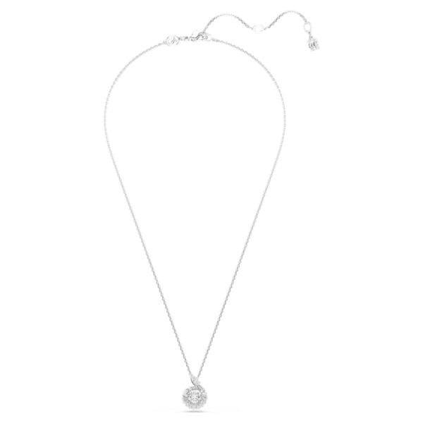 Snake pendant Mixed cuts, Year of the Snake, White, Rhodium plated - Image 2