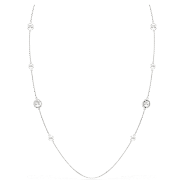 Snake strandage Crystal pearl, Mixed cuts, Year of the Snake, White, Rhodium plated - Image 5