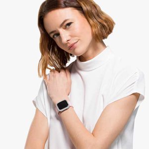 Sparkling case For Apple Watch® Series 4 & 5, 40 mm, Silver tone