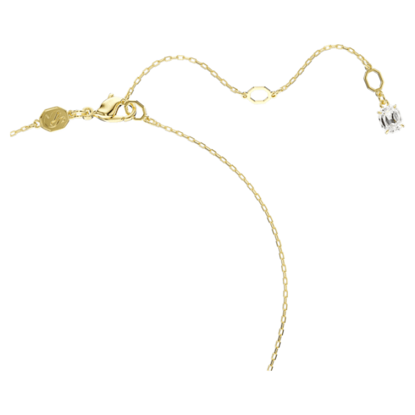 Stilla Attract pendant Round cut, White, Gold-tone plated - Image 5