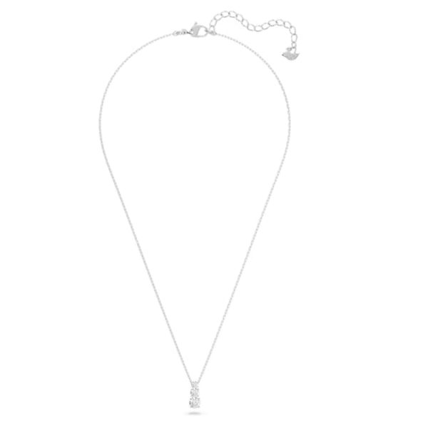 Stilla Attract pendant Round cut, White, Rhodium plated - Image 3