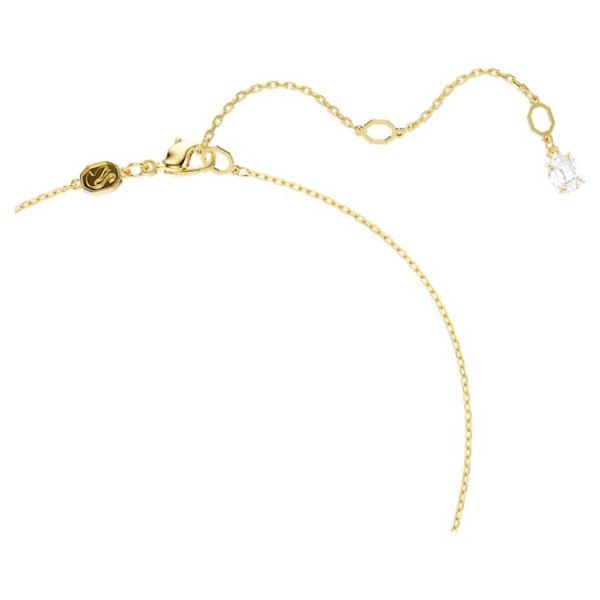 Stilla Attract pendant Square cut, White, Gold-tone plated - Image 4