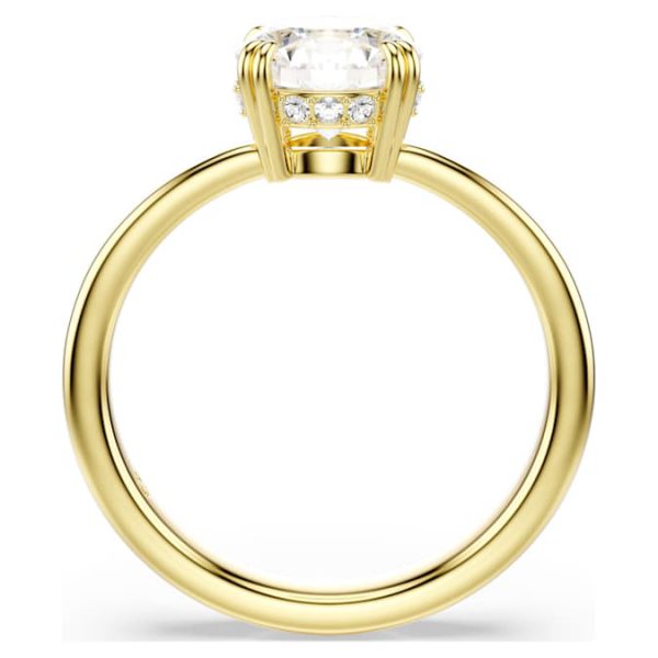 Stilla cocktail ring Round cut, White, Gold-tone plated - Image 4