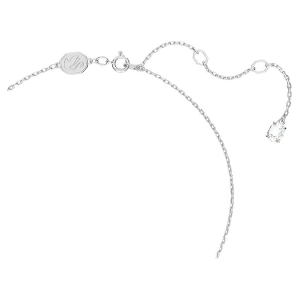Stilla pendant Pear cut, White, Rhodium plated - Image 4