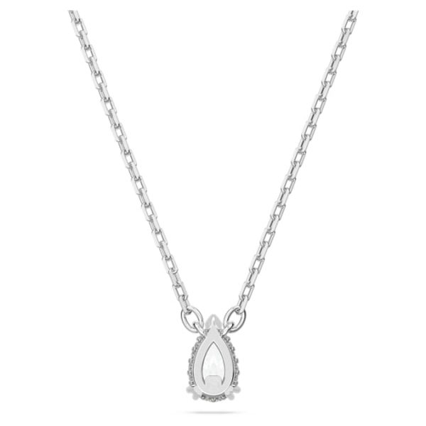 Stilla pendant Pear cut, White, Rhodium plated - Image 5