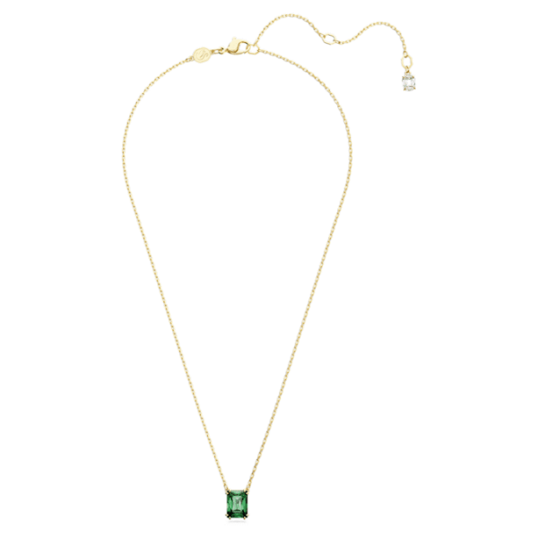 Stilla pendant Rectangular cut, Green, Gold-tone plated - Image 3