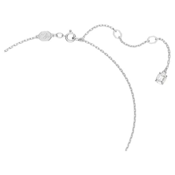 Stilla pendant Round cut, White, Rhodium plated - Image 4