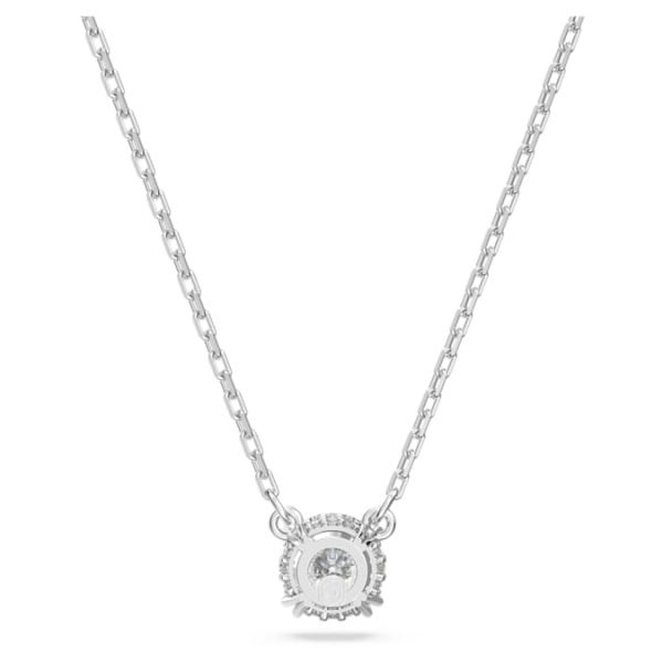 Stilla pendant Round cut, White, Rhodium plated - Image 5