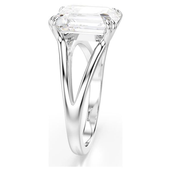 Stilla ring Octagon cut, White, Silver-tone finish - Image 4
