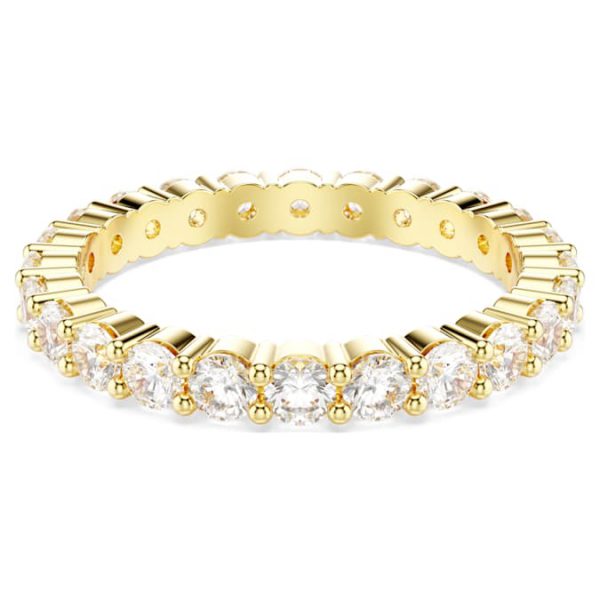 Stilla ring Set (2), Round cut, White, Gold-tone plated - Image 6